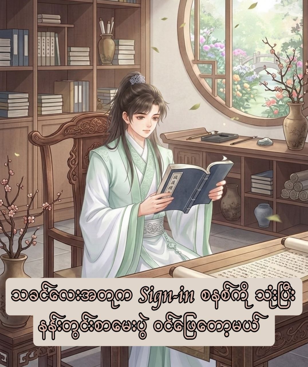 သခင်လေးအတုက Sign-in စနစ်ကို သုံးပြီး နန်းတွင်းစာမေးပွဲ ဝင်ဖြေတော့မယ်