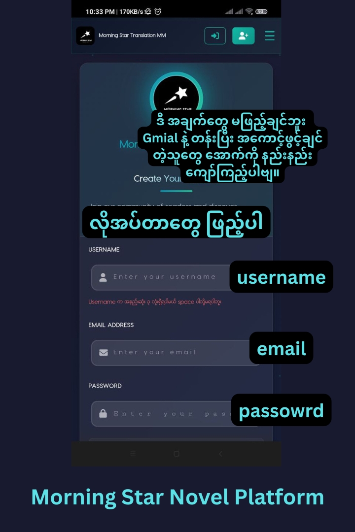 လိုအပ်တာတွေ ဖြည့်ပါဗျ